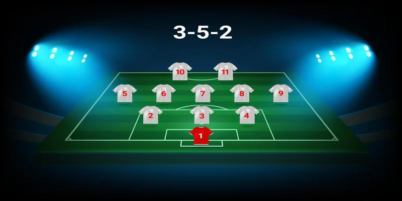 Sơ đồ 3-5-2 nghệ thuật kiểm soát tuyến giữa