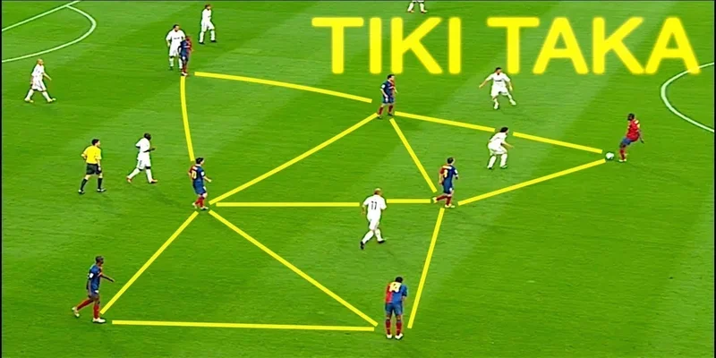 Chuyền ngắn được nổi bật trong chiến thuật Tiki-Taka 